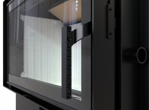 Kominek Impuls S narożny lewy szyba i klamka