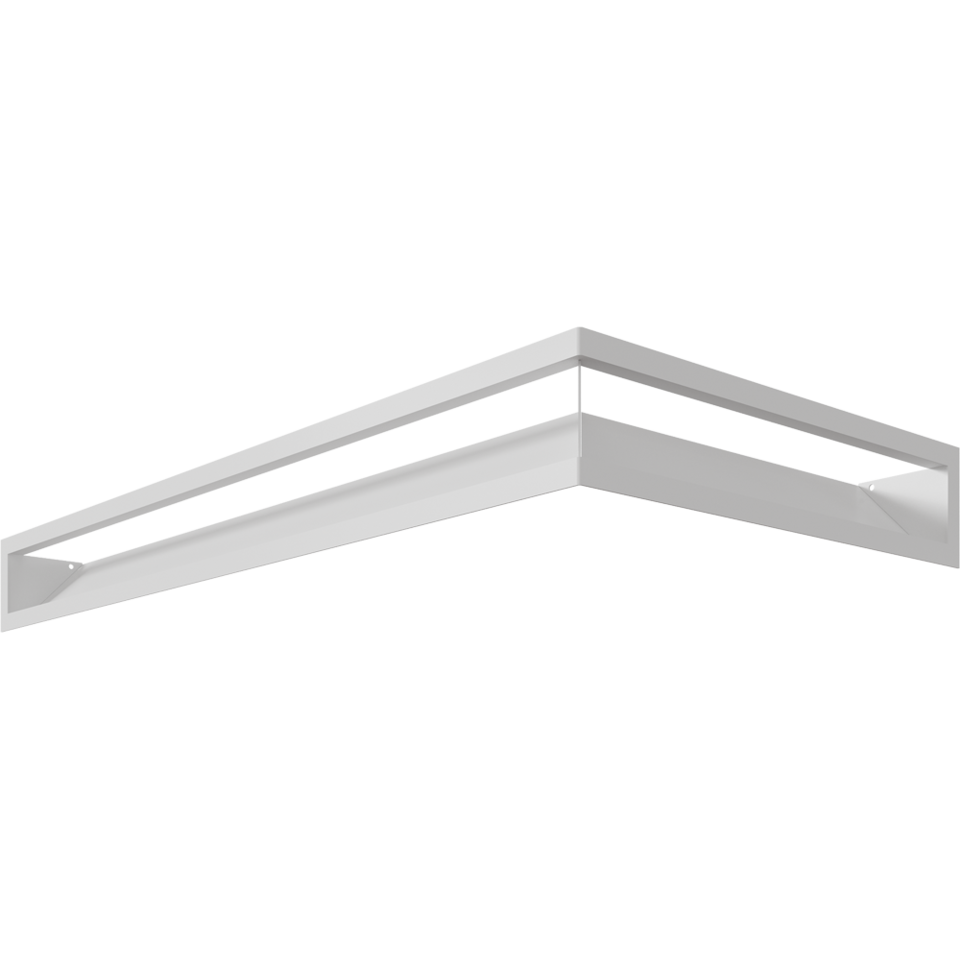 Luft sf narożny lewy biały 80x40x9