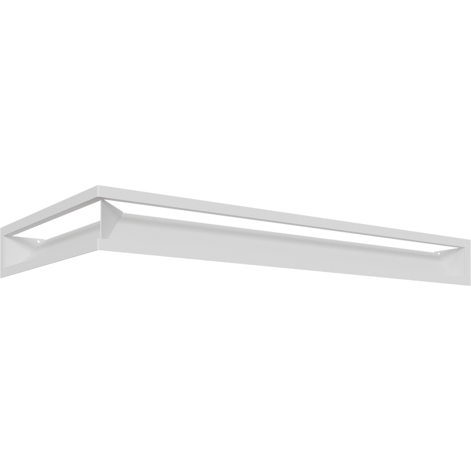 Luft sf narożny prawy biały 40x80x9