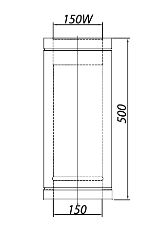 Rura izolowana dwuścienna Adam DW fi 150
