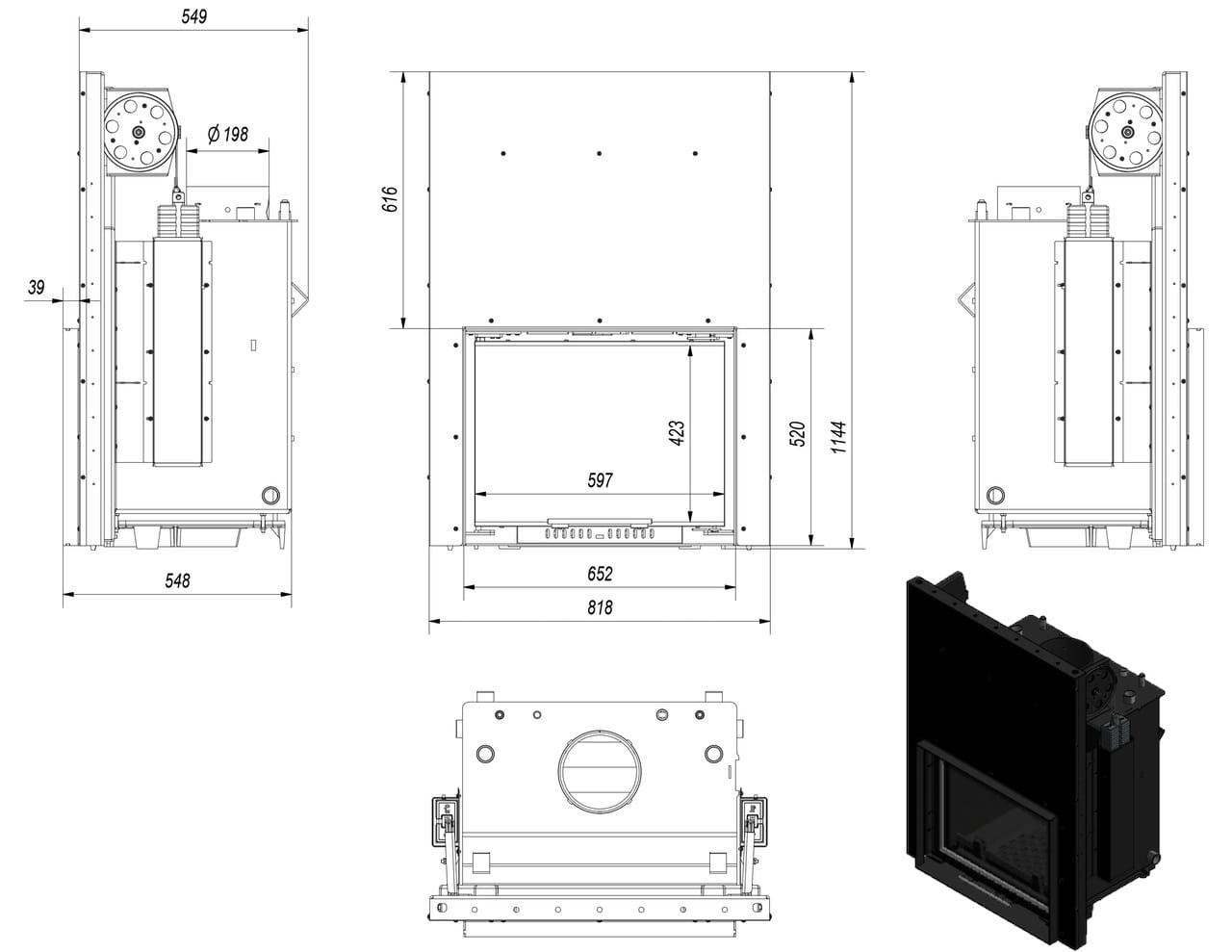 Wymiary Zuzia PW gilotyna