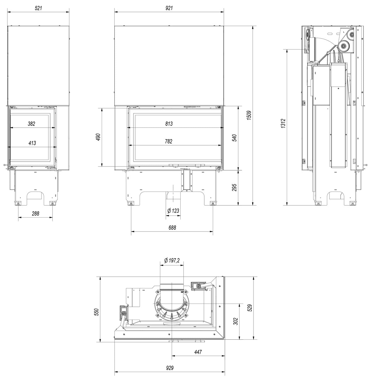 VN Prawy 810 Wymiary