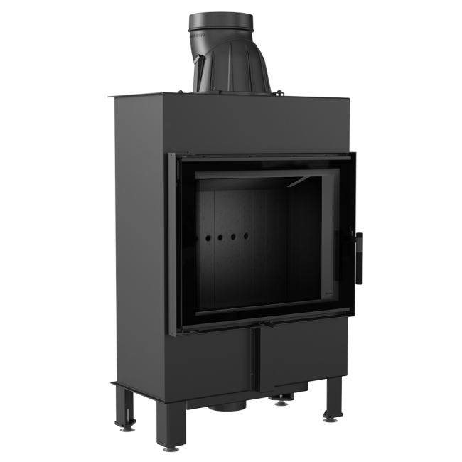 Kominek Lucy Slim 8 kW z czarnym wyłożeniem