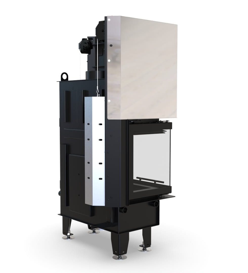 Mechanizm gilotyny w kominku Defro Impuls S BL G