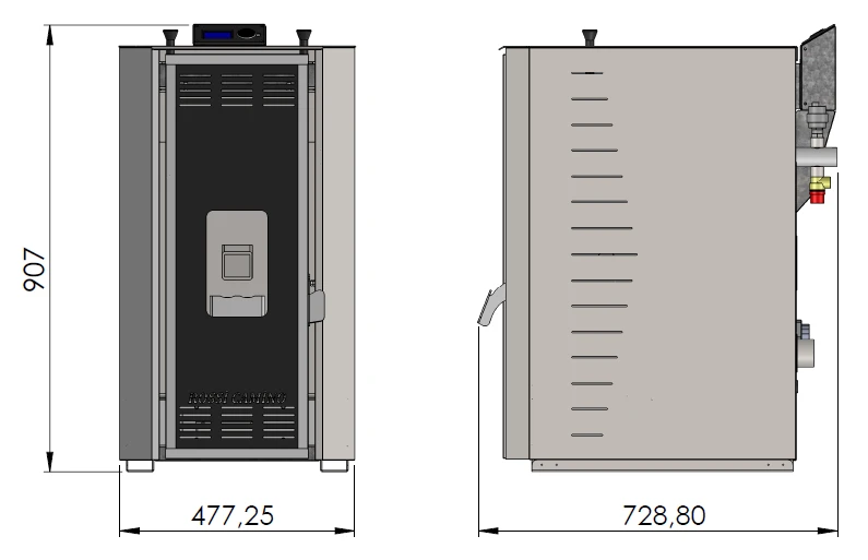 Wymiary piecyk Camino 3-10
