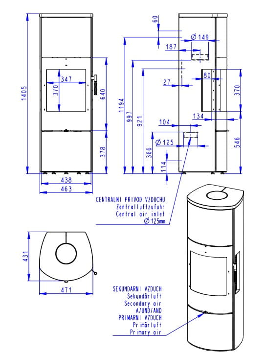 Rysunek tehniczny pieca akumulacyjnego Romotop Parla H 3S z kamienną płytą górną.jpg