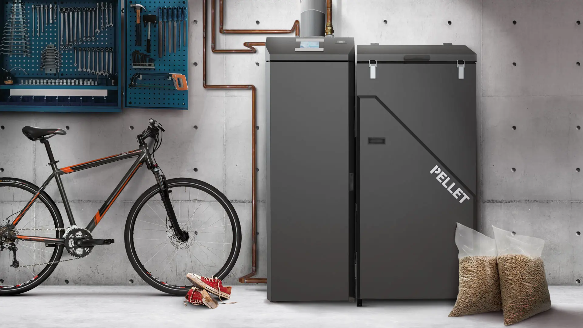 Kocioł Bal Eko w kotłowni