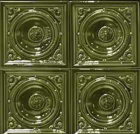 Piec ABX Venezia zielony kafel