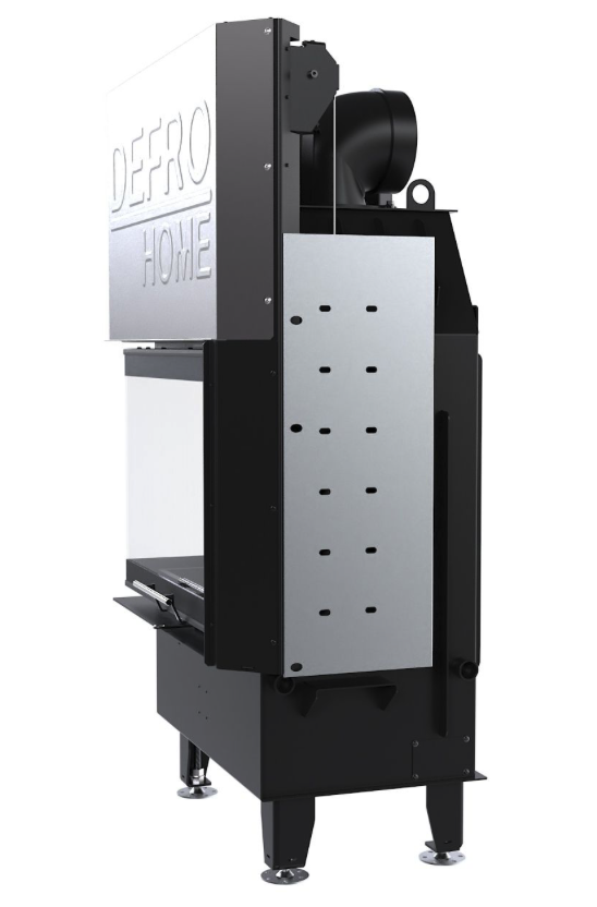 Kominek Defro Intra S BL G - widok boczny