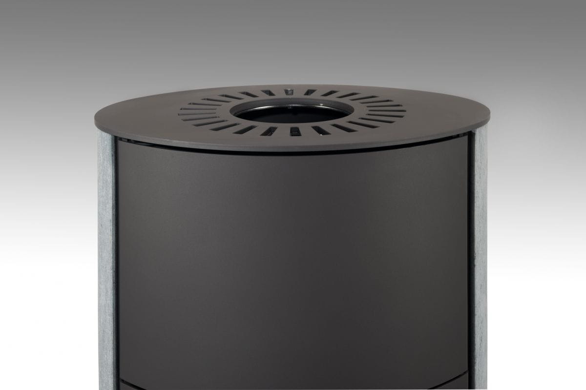 Piec stalowy Romotop Evora H kamień - górna płyta.webp