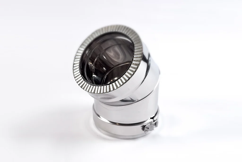Komin Dualinox w kolorze ocynk, srebrny