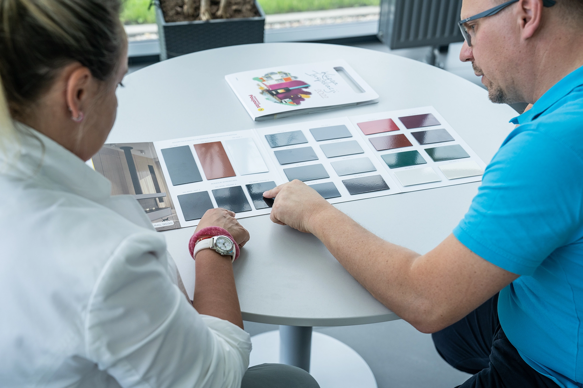 Wybór koloru komina Dualinox