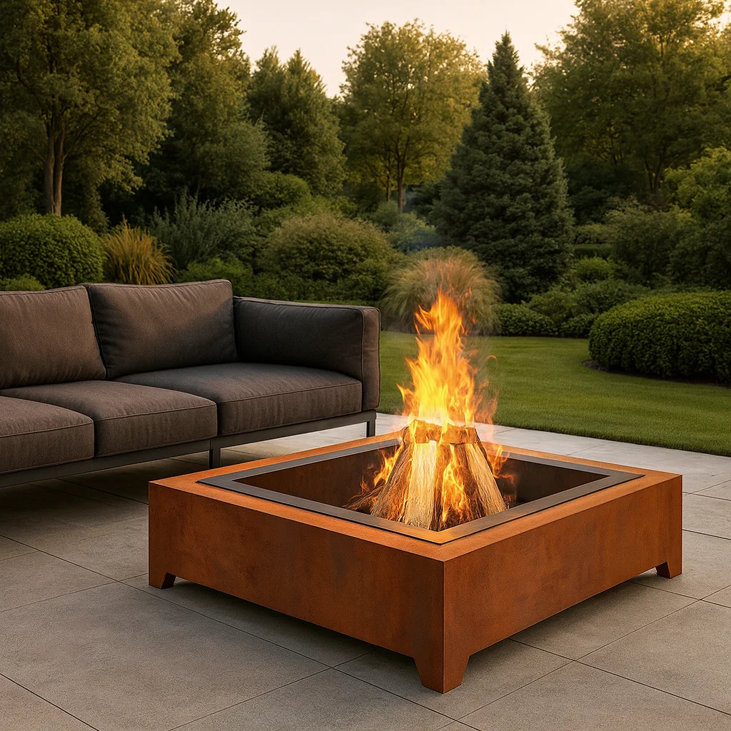 palenisko Corten Square 1000