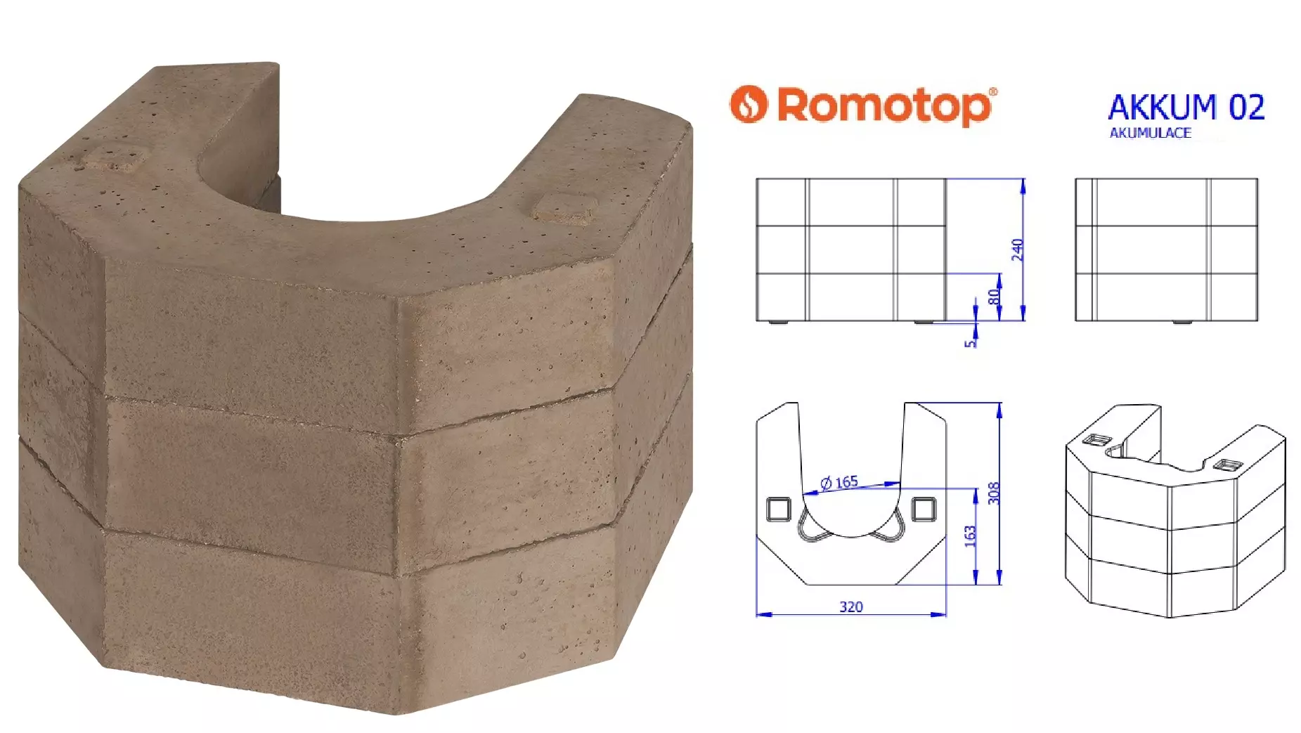 Zestaw akumulacyjny do pieców Romotop