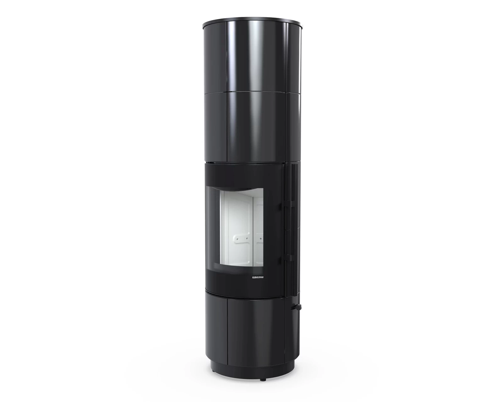 Piec stalowy Defro Home Orion KRM PLS 2.0 - ceramika czarny połysk