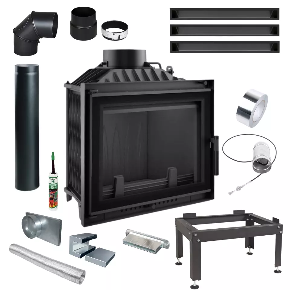 Zestaw z kominkiem Antek Deco 10 kW