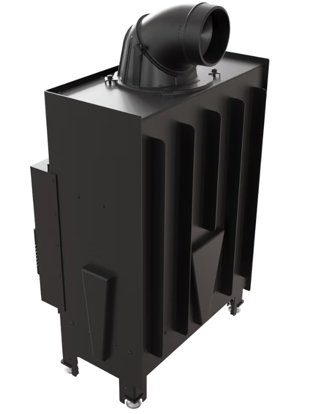 Kominek Floki S 8 kW - widok z tyłu