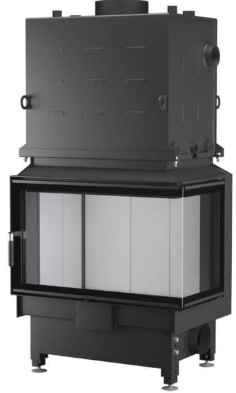 Wkłady kominkowe wodne Kominek z płaszczem wodnym Nemo 4B/20 Topeco 19,5 kW Narożny